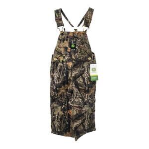New NWT John Deere Mossy Oak Toddler Camo Overalls Bibs Size 2T